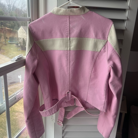 Urban Outfitters Pink Biker Jacket - Picture 2 of 5